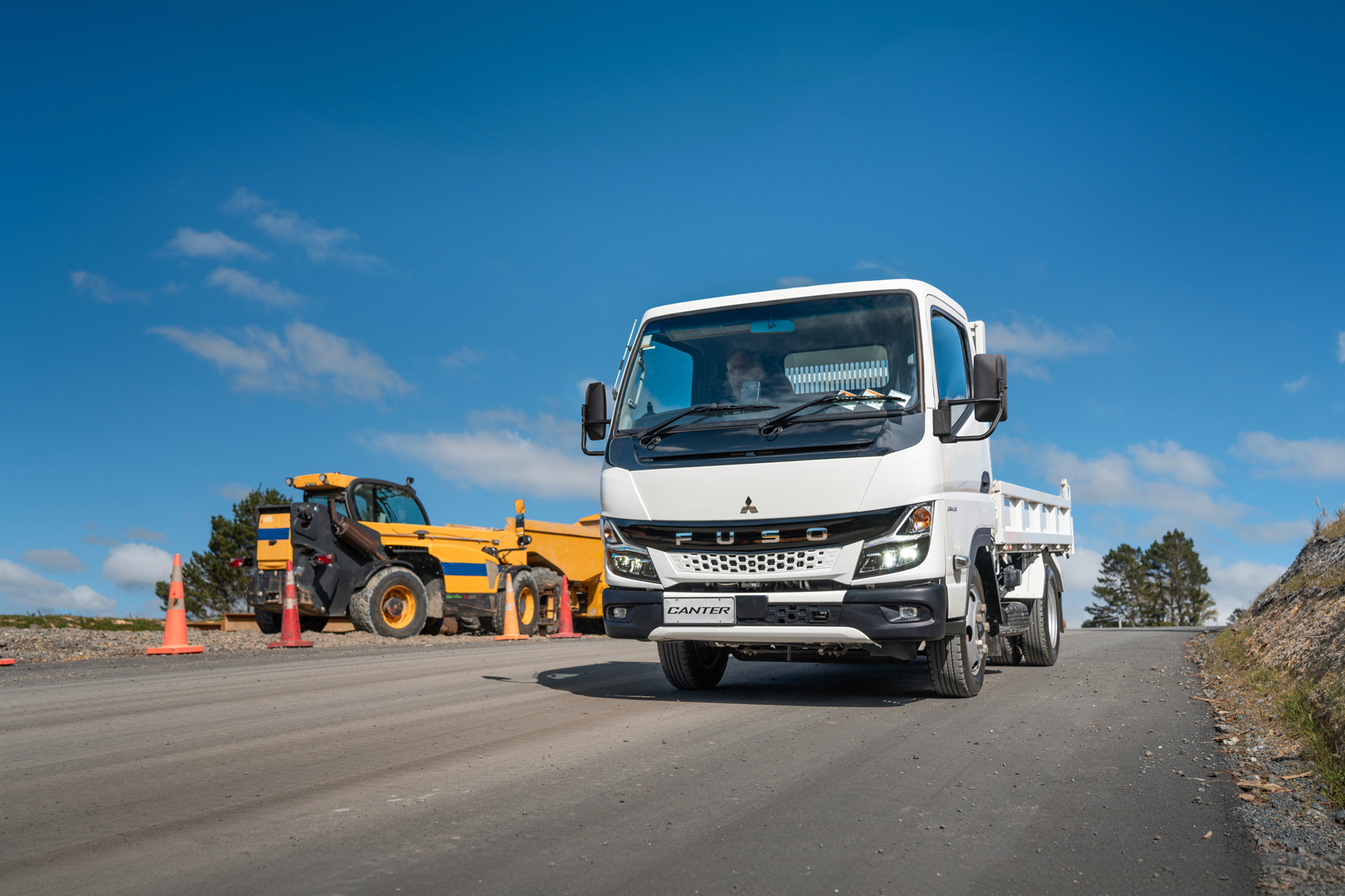 The new FUSO Canter can help operators increase productivity on site 